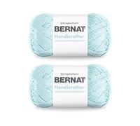 Bernat Handicrafter Lot de 2 pelotes de fil en coton pour œufs de rouge-gorge 400 g - 4 moyens (peignés) - 700 m - Tricot/crochet