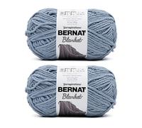 Bernat Lot de 2 fils, polyester, gris bleu
