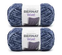 Bernat Lot de 2 fils, polyester, velours indigo