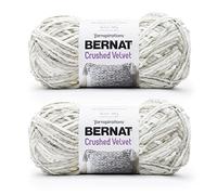 Bernat Lot de 2 paquets de 300 g de fil en velours écrasé - Polyester - 5 Bulky - 200 m - Pour tricot/crochet