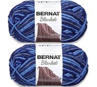 Bernat Lot de 2 paquets de fil de laine pour couverture de la mer du Nord - Polyester - 6 super volumineux - 200 m - Tricot/crochet
