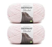 Bernat Lot de 2 paquets de laine pour couverture Rose pâle 300 g - Polyester - 6 super épais - 200 m - Tricoter/crochet
