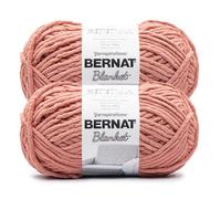 Bernat Lot de 2 pelotes de fil de coton pour couverture BB Terra Cotta - 300 g - 100% polyester - #6 super volumineux - 200 m - tricot/crochet