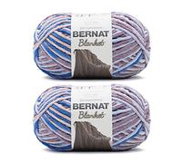 Bernat Lot de 2 pelotes de fil pour couverture Dappled Shadows - Polyester - 6 super volumineux - 200 m - Pour tricot/crochet