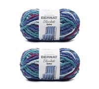 Bernat Lot de 2 pelotes de laine acrylique chenille extra épaisse pour couverture