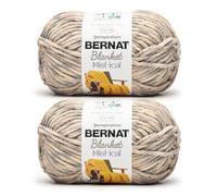 Bernat Lot de 2 pelotes de laine pour couverture Gris nuage 300 g