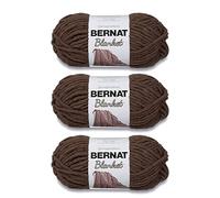 Bernat Lot de 3 pelotes de fil de 150 g pour couverture taupe - Polyester - 6 super volumineux - 90 m - Tricot/crochet