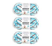 Bernat Lot de 3 pelotes de fil pour couverture de bébé Voile Away - Polyester - 6 super volumineux - 70 m - Tricot/crochet