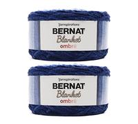 Bernat Pelote de laine pour couverture, bleu marine Ombre 2