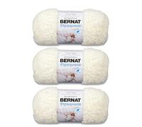 Bernat Pipsqueak Lot de 3 paquets de fil à la vanille 100 g - Polyester - 5 Bulky - 90 m - Tricot, crochet et travaux manuels