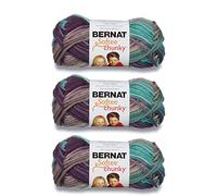 Bernat Softee Chunky Shadow Yarn - Lot de 3 paquets de 80 g - Acrylique - 6 Super Bulky - 70 m - Tricot/Crochet