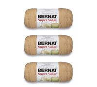 Bernat Super Value Lot de 3 pelotes de laine chiné foncé