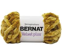 Bernat Yarn Velvet Plus Golden MOS, Mousse dorée, 300g, Set de 71 Pièces
