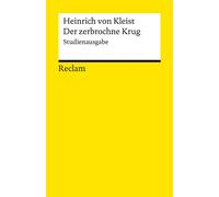 Bernd Hamacher Heinrich von K Der zerbrochne Krug: Studienausgabe (Recla (Poche)