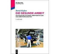 Bernd Rudow Die gesunde Arbeit (Relié)