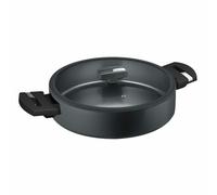 Berndes b.green Plat de service avec couvercle en verre en aluminium noir 28 cm