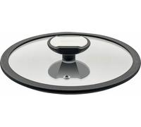 Berndes Balance Glasdeckel mit Silikonring, Spezialglas, Transparent / Schwarz, Ø 20 cm, 007820