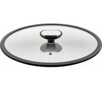 Berndes Balance Glasdeckel mit Silikonring, Spezialglas, Transparent / Schwarz, Ø 28 cm, 007828
