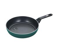 Berndes Eco Recycle+ Schmorpfanne, mit Glasdeckel, Pfanne, Aluminium recycelt, Grün, Ø 28 cm, 0011695411