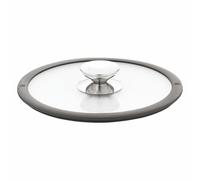 Berndes Glasdeckel mit Silikonring, Spezialglas, Transparent / Schwarz, Ø 16 cm, 007576