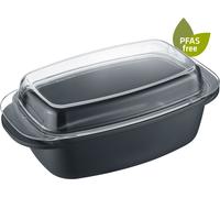 Berndes Rôtissoire universelle Specials roast.it avec couvercle en verre, aluminium, verre, 32 x 21 cm, 095978