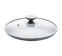 Berndes Spezialglasdeckel mit Edelstahlknauf, Sicherheitsglas, Transparent, Ø 28 cm, 007028