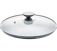 Berndes Spezialglasdeckel mit Edelstahlknauf, Sicherheitsglas, Transparent, Ø 32 cm, 007032