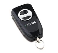 Berner 2907931 Télécommande miniature BDS120 (télécommande pour porte de garage, fréquence 868 MHz, 2 canaux, lumière LED orange, batterie incluse)
