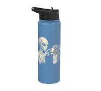 Bernese Mountain Dog & Alien Stainless Steel Insulated Water Bottle