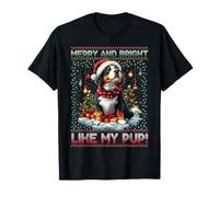 Bernese Mountain Dog Christmas Tree Decorations Dog Lover T-Shirt