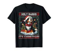 Bernese Mountain Dog Christmas Tree Decorations Dog Lover T-Shirt