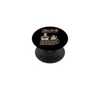 Bernese Mountain Dog Dad Definition Funny Fathers Day PopSockets PopGrip Adhésif