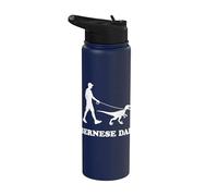 Bernese Mountain Dog Dad Stainless Steel Insulated Water Bottle