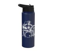 Bernese Mountain Dog Drummer Stainless Steel Insulated Water Bottle