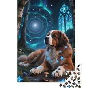 Bernese Mountain Dog Puzzle 1000 Pièces Educa Jouet en Bois Cadeau Unique De l'art De La Décoration Cool Artwork Jeu Éducatif Challenge Toy Adultes & Enfants des 14 Ans 1000pcs (75x50cm)