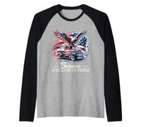 Bernie Sanders Grassroots America Political Floral USA Manche Raglan