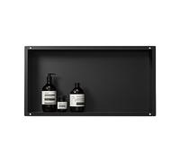 Bernkot Niche murale en acier inoxydable noir Duschnische en acier inoxydable 304, 60 x 30 x 10 cm Niche murale Aucune tuile requise Installation encastrée
