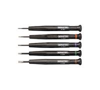 Bernstein Jeu de tournevis d'horloger 4-380 - 5 pièces lames 1/1,5/2/2,5/3 mm - boîte plastique