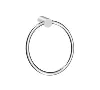 BERNSTEIN - Anneau porte-serviettes mural Chrome Patère Porte Serviette Rond Ø18x10cm Salle de bain Design - Série OLA