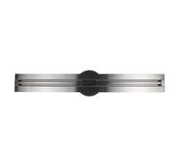 BERNSTEIN - Caniveau douche italienne Acier 70cm Siphon évacuation, Drain de douche Filtre à cheveux Chrome A carreler, Réglable, Extra plat, anti-odeurs - FLEXM03