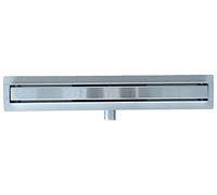 BERNSTEIN - Caniveau douche italienne Acier 80cm Siphon évacuation, Drain de douche Filtre à cheveux Cache Chrome, Réglable, Extra plat, anti-odeurs - GT02