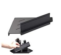 BERNSTEIN - Etagère murale d'angle Douche + Raclette 21x21cm Acier inoxydable Noir mat, Drainage anti Humidité, Installation facile - DA909