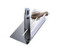 BERNSTEIN - Etagère murale Douche + Raclette 32x13cm Acier Inoxydable Chrome, Drainage anti Humidité, installation facile - DA809