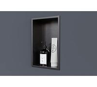 BERNSTEIN - Niche murale douche Bronze à rebord 20x30x10cm acier inoxydable étagère encastrée salle de bain, Anti-rouille, étanche, installation facile - NT203010X