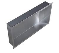 BERNSTEIN - Niche murale douche Chrome à rebord 60x30x10cm acier inoxydable étagère encastrée salle de bain, Anti-rouille, étanche, installation facile - BS603010