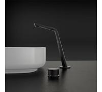BERNSTEIN - Robinet Mitigeur Lavabo/Vasque 2 trous en Laiton Noir mat 29x22cm, Bec haut, Levier unique monocommande, Design Moderne + Cartouche céramique - VELO-Flex 260