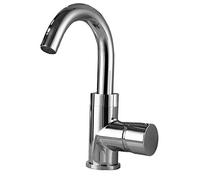 BERNSTEIN - Robinet Mitigeur Lavabo/Vasque en Laiton Chrome 23x14cm, Levier monocommande, Design Moderne + Cartouche céramique - 1434C-23