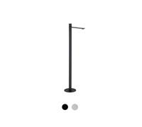 BERNSTEIN - Robinet Mitigeur Lavabo/Vasque sur pied en Laiton Noir mat 112cm, Levier monocommande pivotant 360°, Design Rond Moderne + Cartouche céramique - 8046