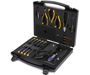 BERNSTEIN Tools for Electronics 2280 Jeu d'outils ESD, pour professionnels en valise 18 pièces