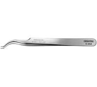Bernstein Tools for Electronics 5-054 Pince brucelle CMS 7abb SA pointe en forme de faucille, très pointue, courbée 120 mm